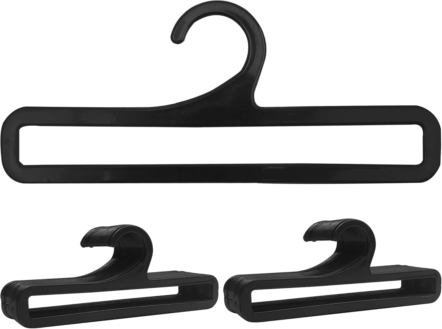 Towel rail - Tea towel hook - Display - 7.75 inches long - 50 pieces - Black - Multi-functional - Plastic clothes rail - Storage rack - Suitable for hanging leggings, scarves, socks, hats, shawls and belts