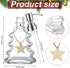 Soap Dispenser - Christmas Tree Shape - Glass - with Stainless Steel Pump - Christmas Decoration - Lotion Pump Bottle - Hand Soap Dispenser - Empty Pump - Suitable for Bathroom and Kitchen
