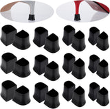 Heel protectors - U-shaped - 4 sizes - Black - 12 pairs - Non-slip - Sound-dampening - Heel protection - Heel protectors - Suitable for stilettos