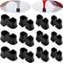 Heel protectors - U-shaped - 4 sizes - Black - 12 pairs - Non-slip - Sound-dampening - Heel protection - Heel protectors - Suitable for stilettos