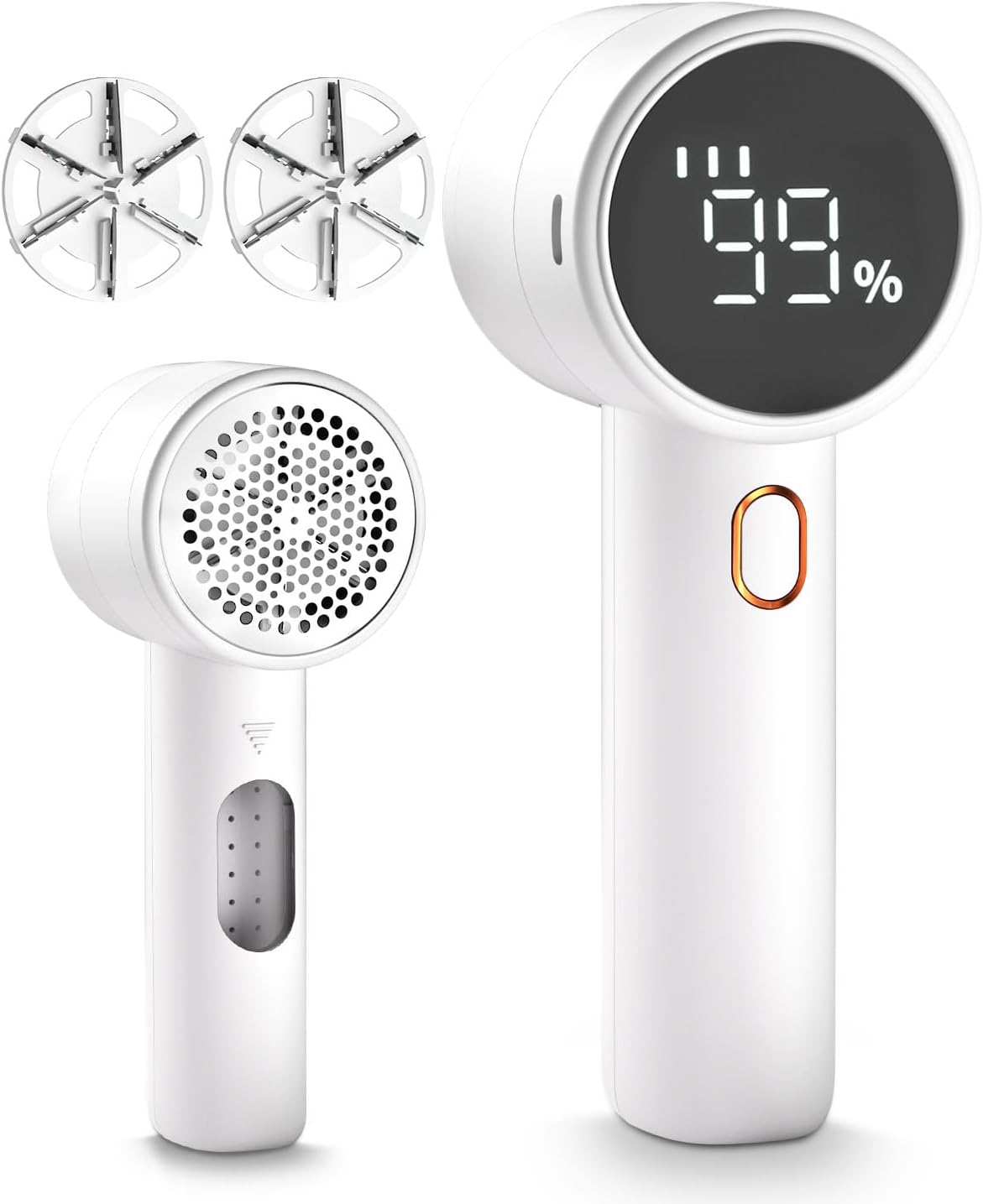 Lint Remover - Lint Remover for Cotton Fabrics - Rechargeable Lint Remover - Electric Portable Sweater Shaver - 3 Speed Settings - LED Digital Display - Removes lint from clothing, furniture, sweaters, couches and blankets.