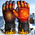Gloves - Warm winter gloves - Rechargeable heated gloves - 3 heating settings, 360° heating - Touchscreen, waterproof/windproof - Winter ski/cycling/hiking gloves (unisex)