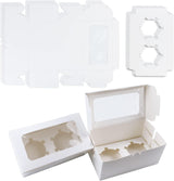 Cupcakedozen - With paper - 30 pieces - with 2 paper holders - Cupcake cases - Cake boxes - for birthday parties - Celebrations - Baking supplies - 16*9*7.5cm