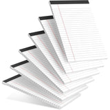 Notebooks - Notebooks - 5×8 inch - Notepads - 6-pack - for work, study, daily notes, checklists, lined writing pads, memos, office, home, school - 30 sheets/pack