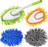 Cloth brush - Microfiber cloth - Hand-washable cloth - With 4 replaceable microfiber heads - Can be used wet and dry - Removable cleaning accessories - Suitable for office, car, windows, furniture and walls