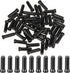 Bike Cable End Caps - 50 Pieces - Black - Bike Cable End Caps - Brake and Gear Cable Tips for Bikes