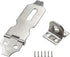 Biaungdo 2" Padlock Hasp Latch Lock Door Clasp Gate Lock Stainless Steel Silver 12 Pack