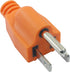 Biaungdo 1 Pack Neutral Ground Bonding Plug for Portable Inverter Generator, Surge Protector Ground Plug with Floating Neutral on RV Generator for Open Ground Error(Orange)