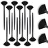 12 Pcs Soft Facial Fan Brush Blush Makeup Brush Face Mask Acid Applicator Multi Use Cosmetic Tools for Peel Mask Makeup for Mud Cream(Black)
