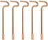 Bedroom/Bathroom Door Emergency Keys Compatible with Kwikset Interior Levers and Knobs (5)