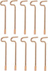 Bedroom/Bathroom Door Steel Emergency Key Pins Compatible with Kwikset Interior Levers and Knobs (10), Gold Color