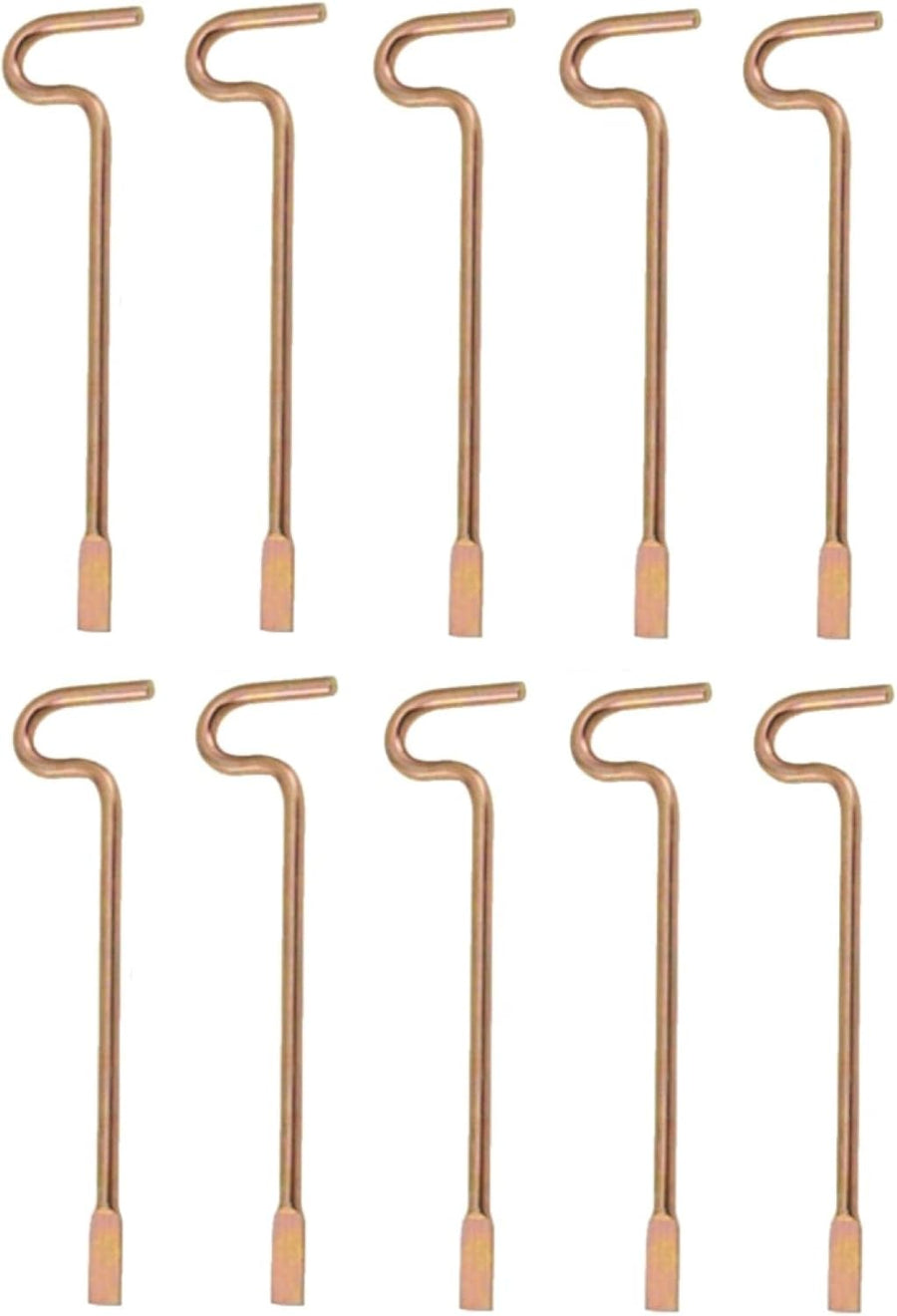 Bedroom/Bathroom Door Steel Emergency Key Pins Compatible with Kwikset Interior Levers and Knobs (10), Gold Color