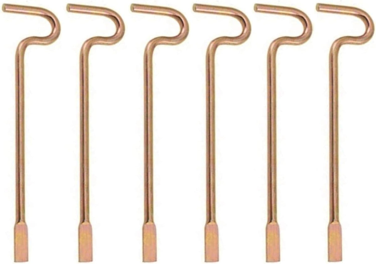 Bedroom/Bathroom Door Steel Emergency Release Tool Compatible with Kwikset Interior Levers and Knobs (6), Gold Color