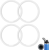 Gasket Replacement Three Finger Water Bottle Spout Lid ONLY, 4 Pack Silicone Sealing O Rings, Leak Proof & Precise Fit