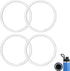 Gasket Replacement Three Finger Water Bottle Spout Lid ONLY, 4 Pack Silicone Sealing O Rings, Leak Proof & Precise Fit