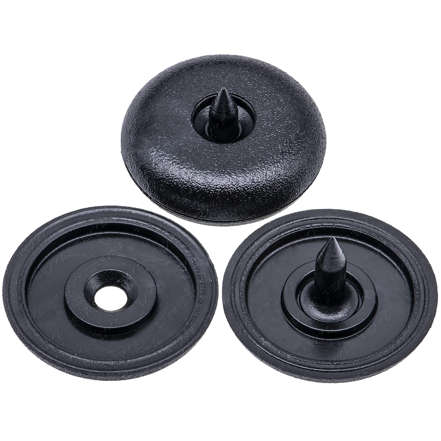 Rexka 2 Sets Front Top & Bottom Buttons Seat Belt Buckle Stop for BMW Mini 72111950829 72111917406