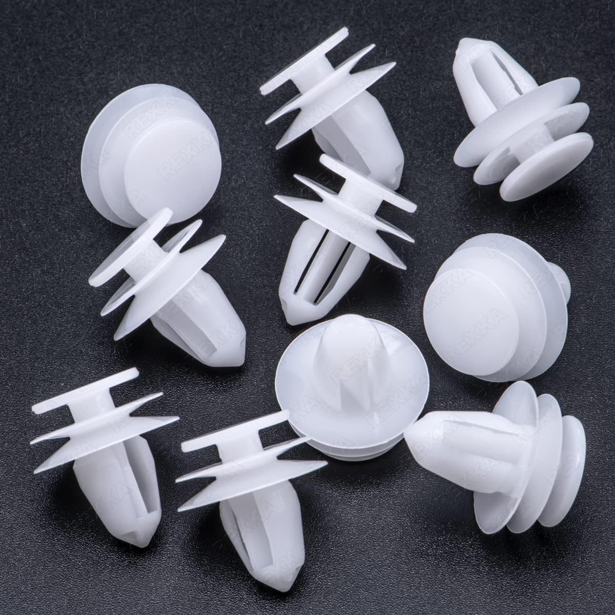 Rexka 10pcs Door Trim Panel Retainer Clip Compatible with Nissan Infiniti 01553-30001 Altima Armada Cube GT-R Maxima Murano Quest Rogue EX35 G25 G35 G37 Q40 Q50 Q60 QX30 QX80