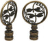 Biaungdo 2 Pack Double Dragonflies Lamp Finial, Antique Bronze Decorative Finial for Lamp Shades, Hollowing Out Lamp Finial Cap Knobs for Table Lamp, Floor Lamp, Lamp Decoration