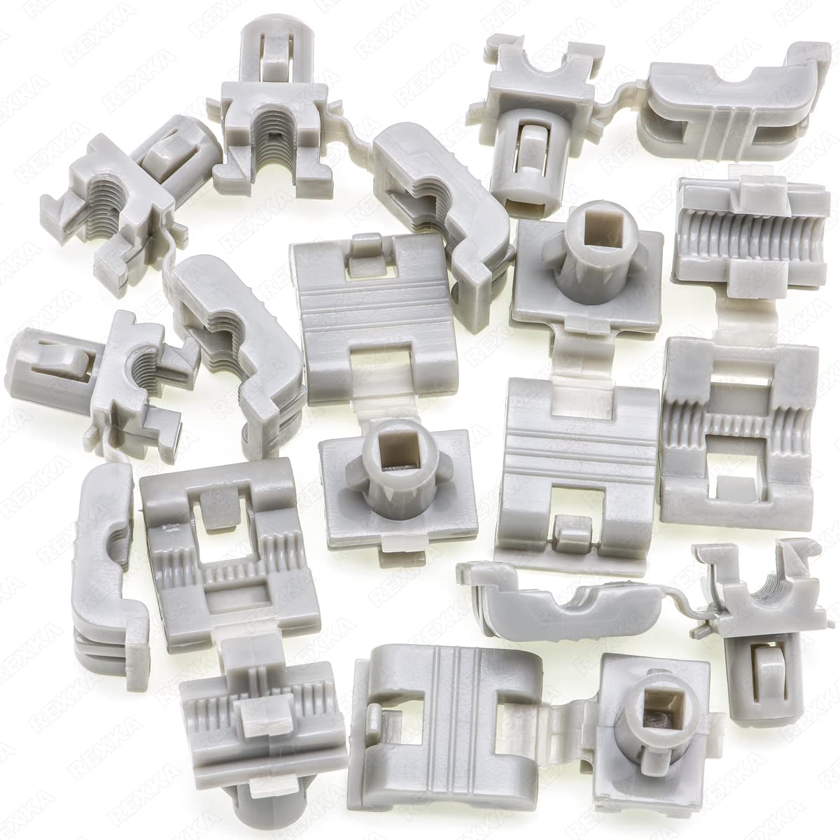 Rexka 10pcs Tailgate & Door Lock Rod Latch Clips 5/32 Rod Size for GM Trucks 16629990 16675980 Ford F150 F250 F350 Super Duty Buick Chevy Cadillac Trucks