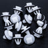 Rexka 15pcs Rear Moulding Door Panel Clips for Toyota Pick-Up Pontiac Vibe 62955-20020 GM 94848834