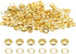 Biaungdo 1/4" Eyelets, Gold Grommets Eyelets, Metal Eyelets with Washers for Canvas, Shoes, Clothing, Fabric, Leather and Bag, 100 Sets (Gold)