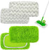 4 Pack Reusable Mop Pads Compatible with Swier Sweeper Mop,Wet Pads Reill & Dry Sweeping Cloths,Chenille & Microiber Reill Pads or Wood loor Cleaning,Washable Wet Mopping Cloths,Green & Gray