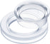 2 Inch Patio Table Umbrella Hole Ring with Cap Set Silicone Transparent Umbrella Thicker Hole Ring Plug and Cap Set or Outdoor Patio Garden Beach Table Umbrella Plug (Clear,1 Set)