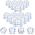 100 Pieces Clear Earring Backs Hamburger Shaped Saety Backs Secure Locking Silicone Earring Backs Stopper or Jewelry Accessories Supplies, 2 Sizes