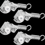 4 Pieces Blind Wand Tilter Control Wand or 1 Inch Mini Blind Head Rail Mechanism Replacement with D Shaped Gear Tilter Mechanism Hook Connection