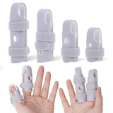 Lightweight inger Splint, 4 Graduated inger Braces Support or Thumb/Middle/Ring/Index/Pinky, Stabilizer Support or Broken, Trigger, Mallet, Arthritis & Knuckle Immobilization