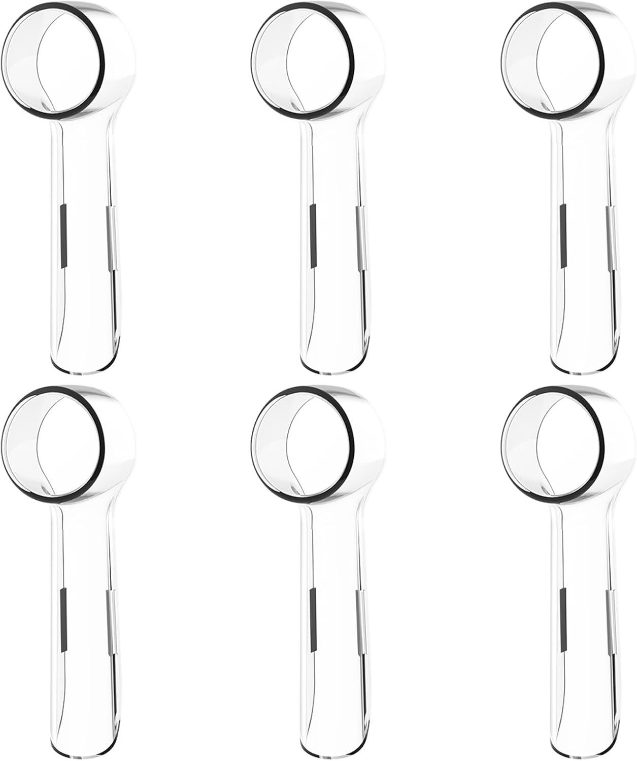 6 Pack Toothbrush Cover Caps Compatible with Oral B Braun Replacement Heads, its or Cross Action Brush Heads and Pro 1000 Electric Toothbrushes, Convenient or Travel and More Sanitary