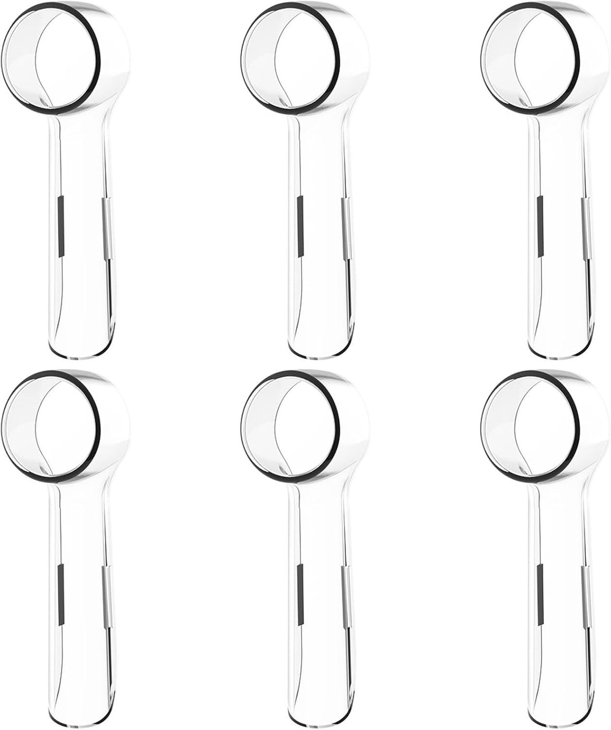 6 Pack Toothbrush Cover Caps Compatible with Oral B Braun Replacement Heads, its or Cross Action Brush Heads and Pro 1000 Electric Toothbrushes, Convenient or Travel and More Sanitary