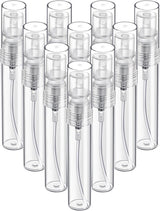 Mini Spray Bottle, 10 Pack 5ml Mini Plastic Spray Bottle Empty, ine Mist Reillable Mini Perume Bottle, Perume Atomizer, Small Sample Containers, Plastic Portable Travel Bottle, Clear