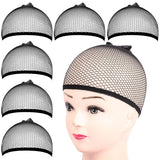 6PCS Wig Cap, 6PCS Black Mesh Wig Cap Net, Closed End Hair Mesh Net, Liner Weaving Caps or Women, Men, Kids, Wig Caps or Halloween, Cosplay
