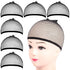 6PCS Wig Cap, 6PCS Black Mesh Wig Cap Net, Closed End Hair Mesh Net, Liner Weaving Caps or Women, Men, Kids, Wig Caps or Halloween, Cosplay