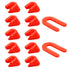 Biaungdo 50 Pcs Horseshoe Shim Tile Spacers, 1/8 Inch U Shape Tile Spacers Plastic Shims Structural Shims for Leveling, Red