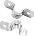 Biaungdo 30 Pcs M12 Rigid Pipe Strap, 1/2" Stainless Steel Two Hole Strap U Bracket Pipe Clamps Heavy Duty Conduit Clamps Tension Tube Clip Cable Clamp Hanger with 2 Holes for Pipe Cable(Silver)