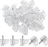 Biaungdo Clear Shelf Support Pegs, 30 Pcs 3mm Plastic Shelf Pins Small Cabinet Shelf Pegs Shelf Holder Pins Bracket Replacement Pegs Cabinet Shelf Clips for Kitchen Furniture Book Shelves Cupboard