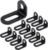 Biaungdo 18x18x33mm/0.7"x0.7"x1.3" Adjustable Right Angle Brackets L-Shape Corner Brace Support Black- (30 Pcs)