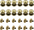 Biaungdo 12pcs 0.31" x 0.39" Mini Drawer Pulls, Round Cabinet Knobs Handles Pulls for Dresser Closet Chest Drawer Wooden Jewelry Box Cases, Antique Bronze