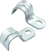 Biaungdo 30 Pcs M12 Rigid Pipe Strap, 1/2 Inch Zinc Plated Steel One Hole Strap Bracket Pipe Clamps Heavy Duty Conduit Clamps Tension Tube Clip Cable Clamp Hanger for Conduit, Pipe Fixing