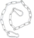 Biaungdo 20 Inch Gate Chain Lock, Chain Link Lock Fence Gate Latch with Carabiner, Stainless Steel Chain Link Gate Lock for Outdoor Fence, Livestock Gate, Yard
