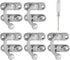 Biaungdo 5pcs Retro Vintage Style Swing Bag Clasp Closure Lock Latch for Furniture Wooden Box Jewelry Case Silver Tone with Mounting Screw & Screwdriver, 33 x 29 mm