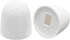 Biaungdo 2 Pcs Universal Tall Toilet Bolt Caps, White Plastic Toilet Floor Caps with Washers Round Push-On Bottom Toilet Bowl Bolt Caps Covers for Home, Office(37mm Height)