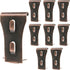 Biaungdo 8 Pcs Brick Wall Clips, Steel Brick Hook Clips, Heavy Duty Metal Brick Wall Hanger for Hanging Outdoors, Outside Home Decor for 2-1/4 to 2-3/8 inches Bricks(Red Bronze)