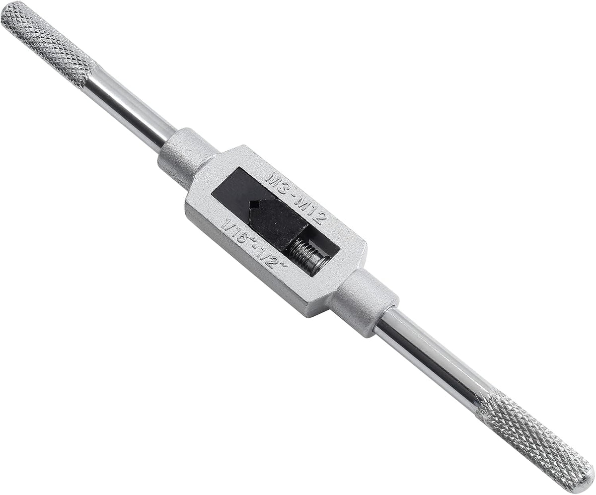 Biaungdo 1/16"- 1/2" Tap Capacity Adjustable Tapping Wrench Profesional Handle Tap and Reamer Wrench (M3-12)