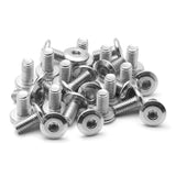 Biaungdo 30 Pcs M6x12mm Stainless Steel Flat Head Hex Socket Cap Bolts Screws Countersunk Connector Fastener