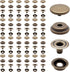 Biaungdo 200pc 15mm Heavy Duty Snap Fasteners Kit, Metal Leather Snap Button Press Stud Cap for Canvas, Marine, Boat, Bronzer (4 Components, 50pc Each)