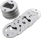 Biaungdo 20PCS 40mm Wall Mounted Bottle Opener Round Bottle Opener Inset with Screws for Beer Cap Coke Bottle