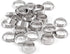 Biaungdo 12 Pairs Compression Fitting Ferrule Sleeve, 304 Stainless Steel 3/8" Tube OD Compression Double Ferrule Sleeve Ring
